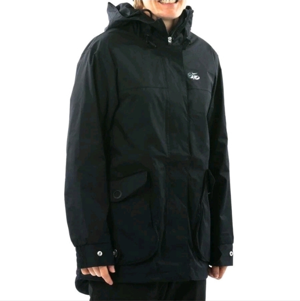Nike 6.0 Kesak Snowboard/Skiing Women's Black Hooded Longer Cut Jacket Size S